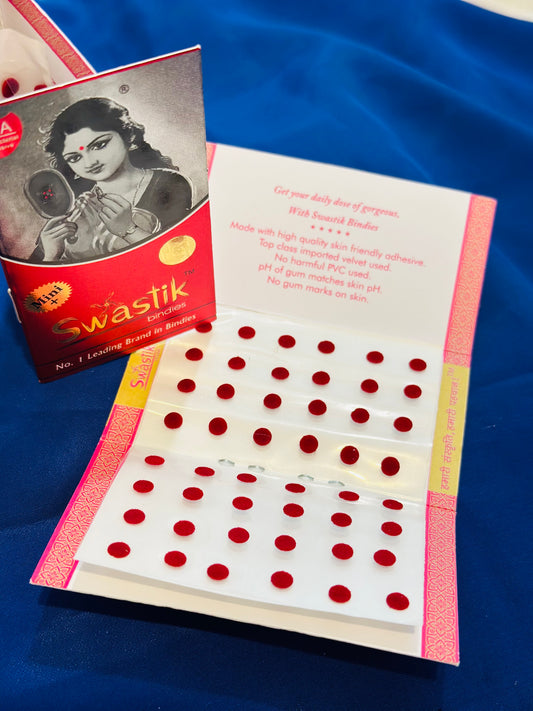 Bindi card, Colour: Mahroon, Size: 5mm, (Code:129)