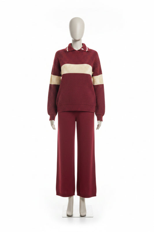 Maroon Woolen track suit - premium quality ( free size from 36-42 size )