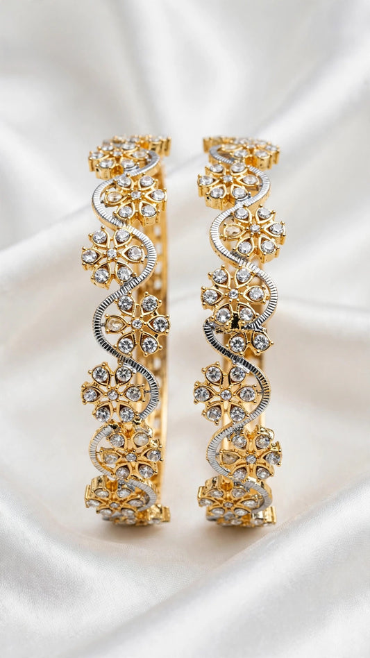 Gold Kade bangles  - Size 2.6