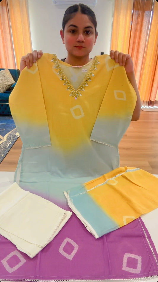 Readymade 3 pieces suit, Colour: multi, Code: 168