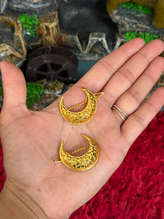 Gold plated trending moor hair pins-P1