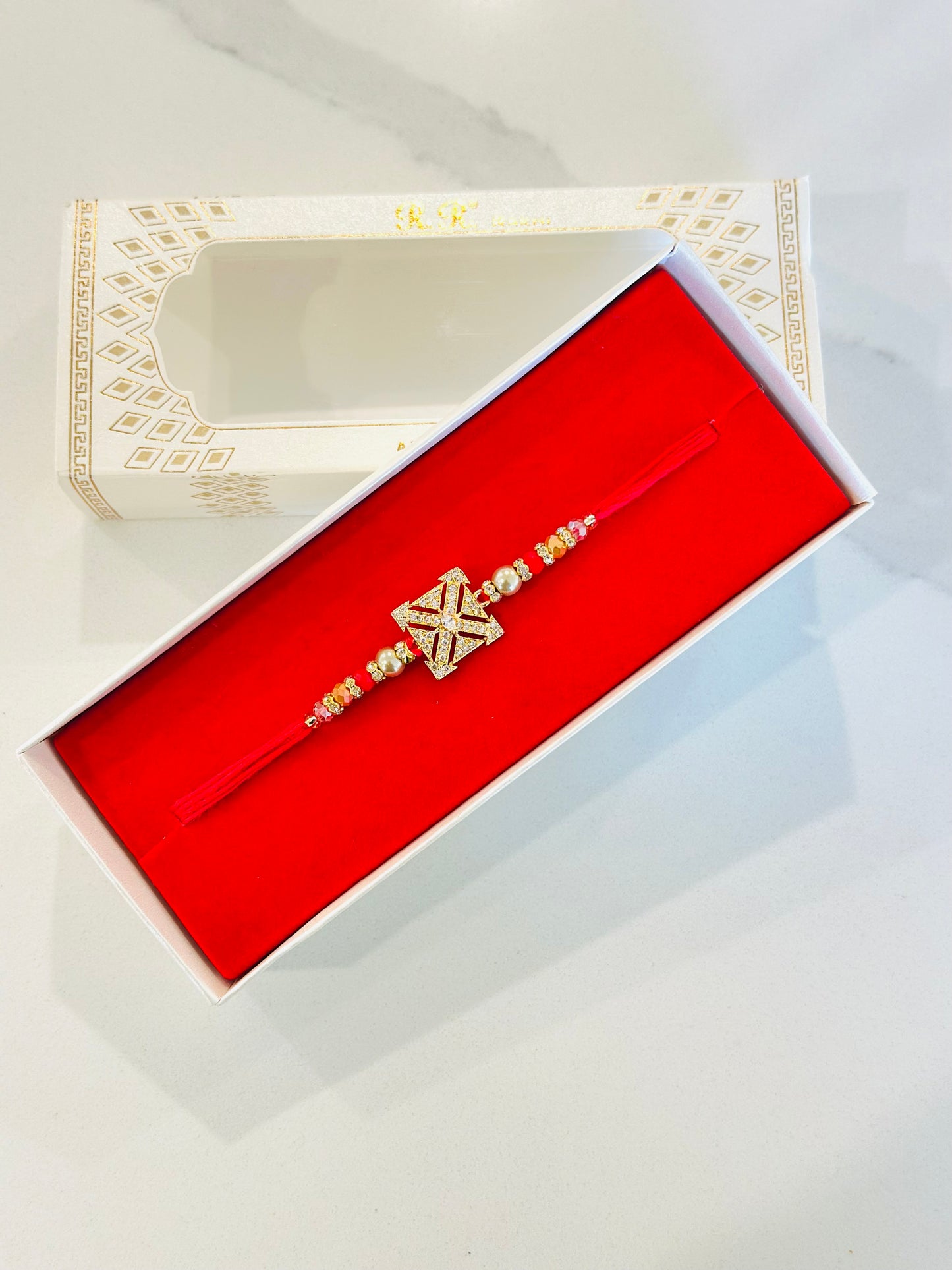 American Diamond Rakhi / Rakhdi box