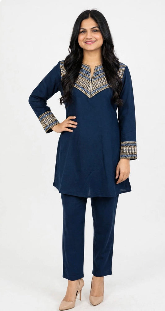 Woolen co ord set - Code: 163