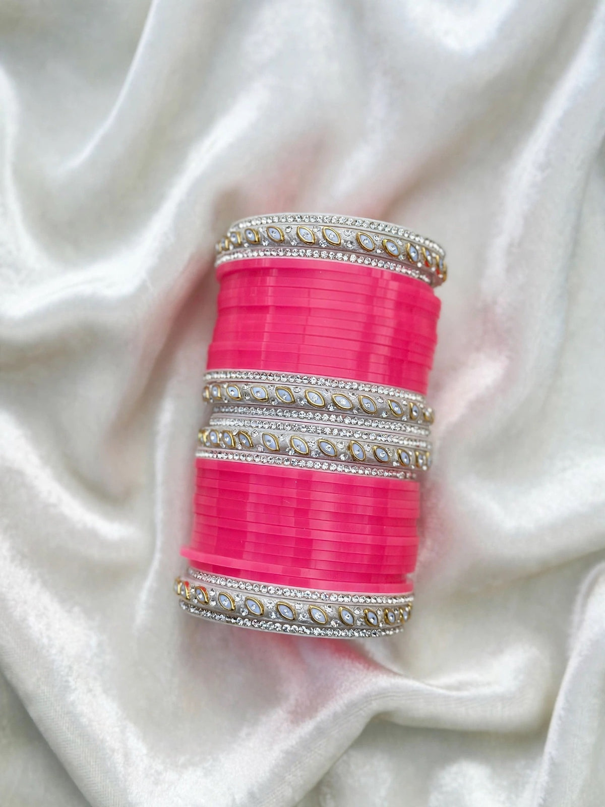 Baby / bright pink Chooda bangles