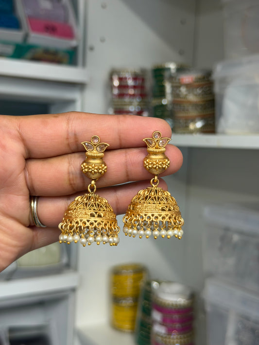 Gold look jhumki