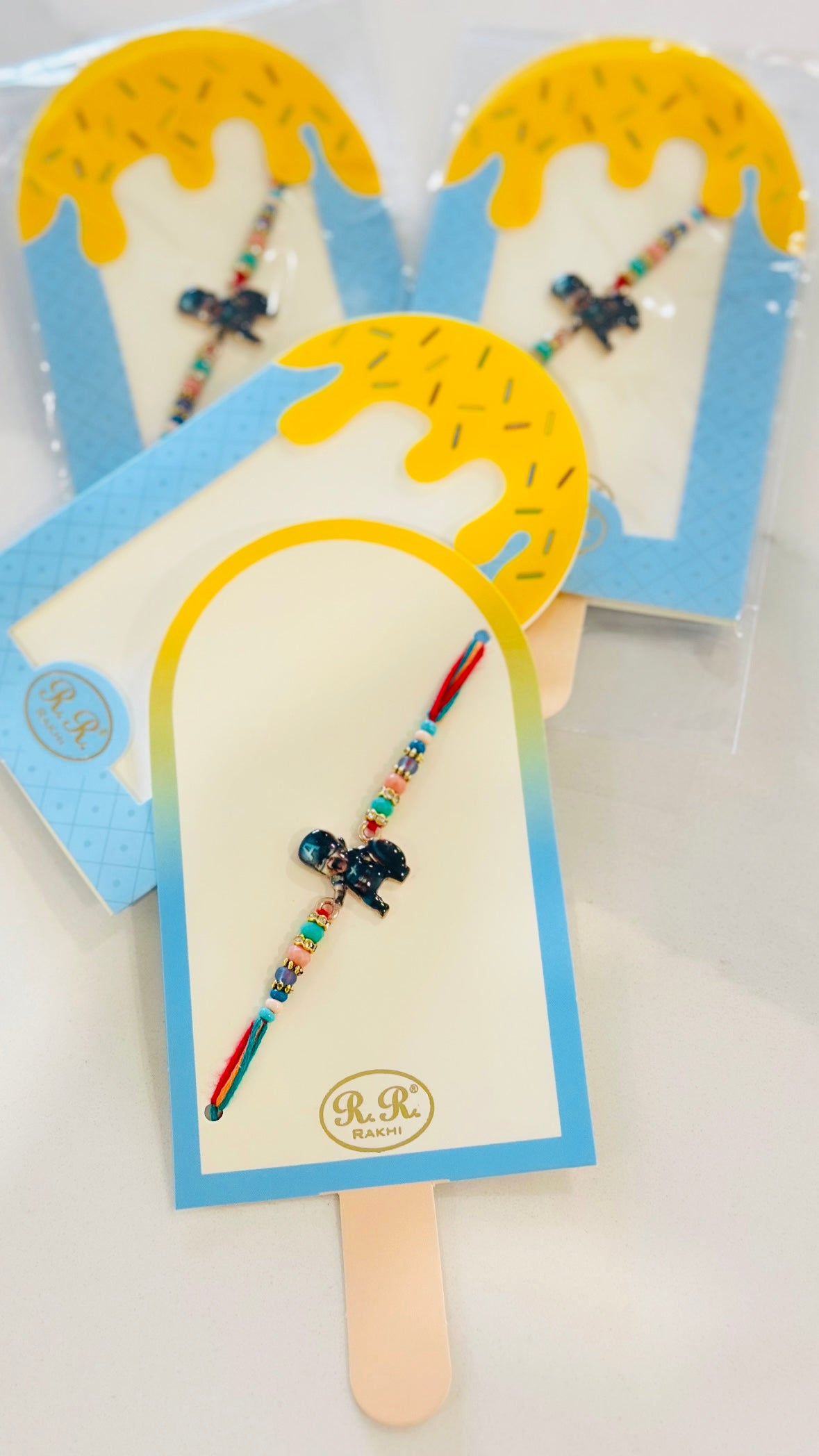Captain America kids rakhi / rakhdi, Code: A76 ( per pc )