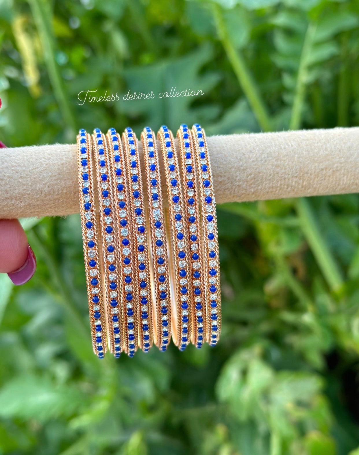 Blue kangan bangles