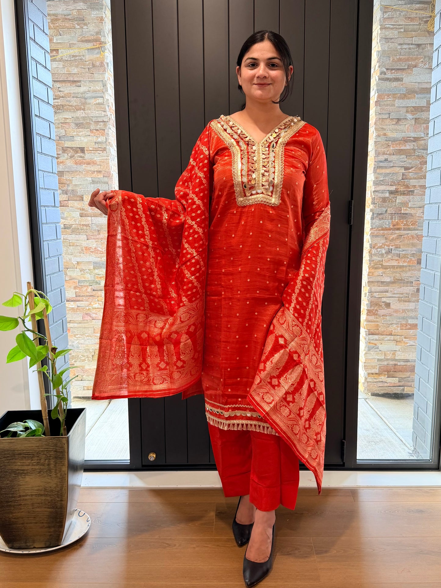 Readymade partywear designer suit, Code: R11