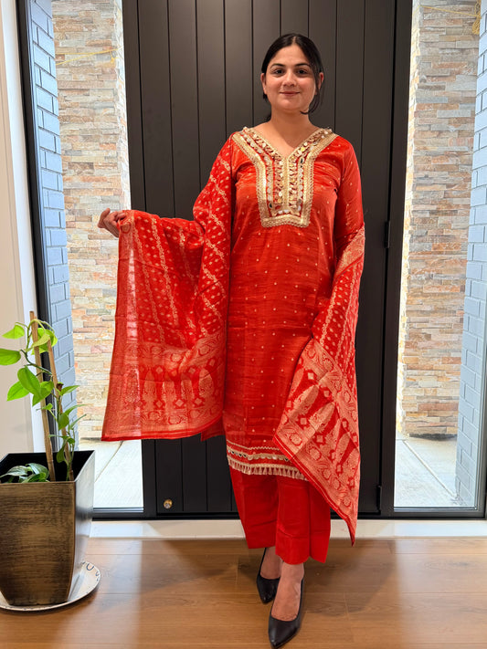 Readymade partywear designer suit, Code: R11