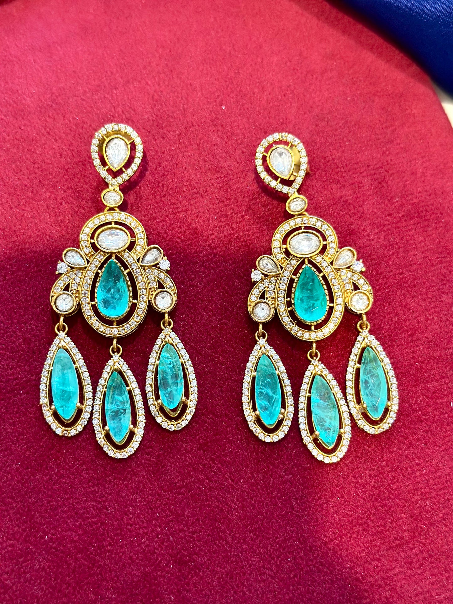 Mozonite earrings ( Premium Range ) Colour: , (Code: X8)