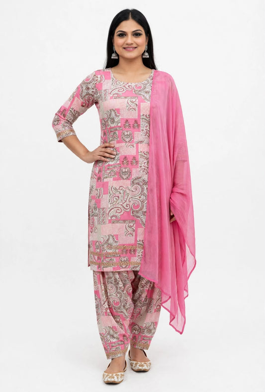 Light pink suit in premium cotton - Code 301