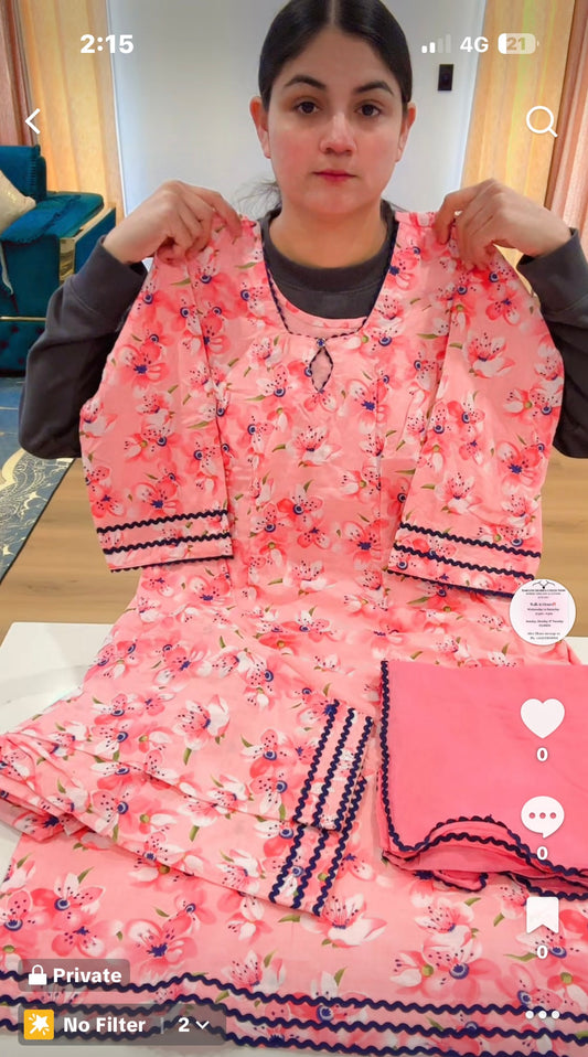 Cotton Printed Suit, C27