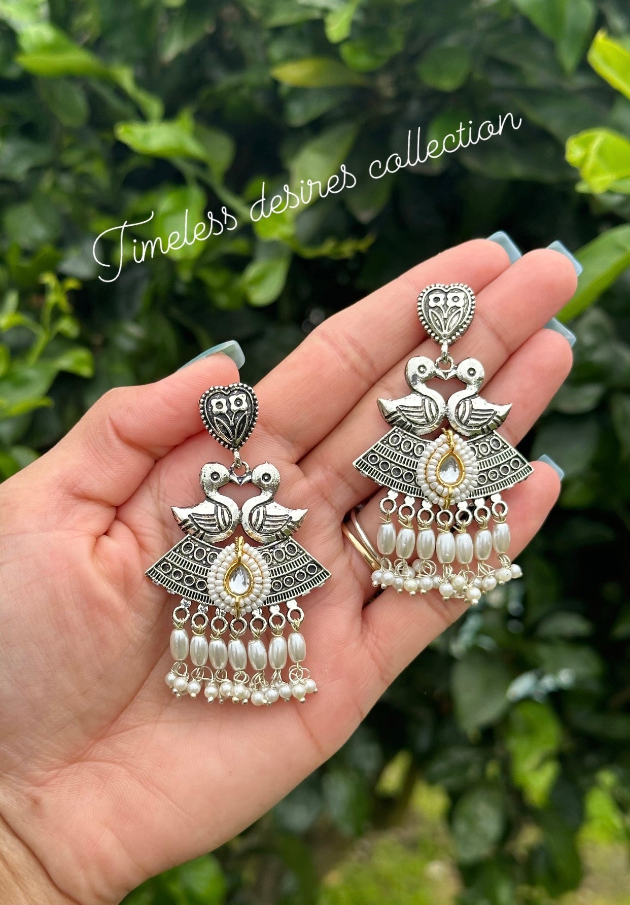 Oxidised earrings