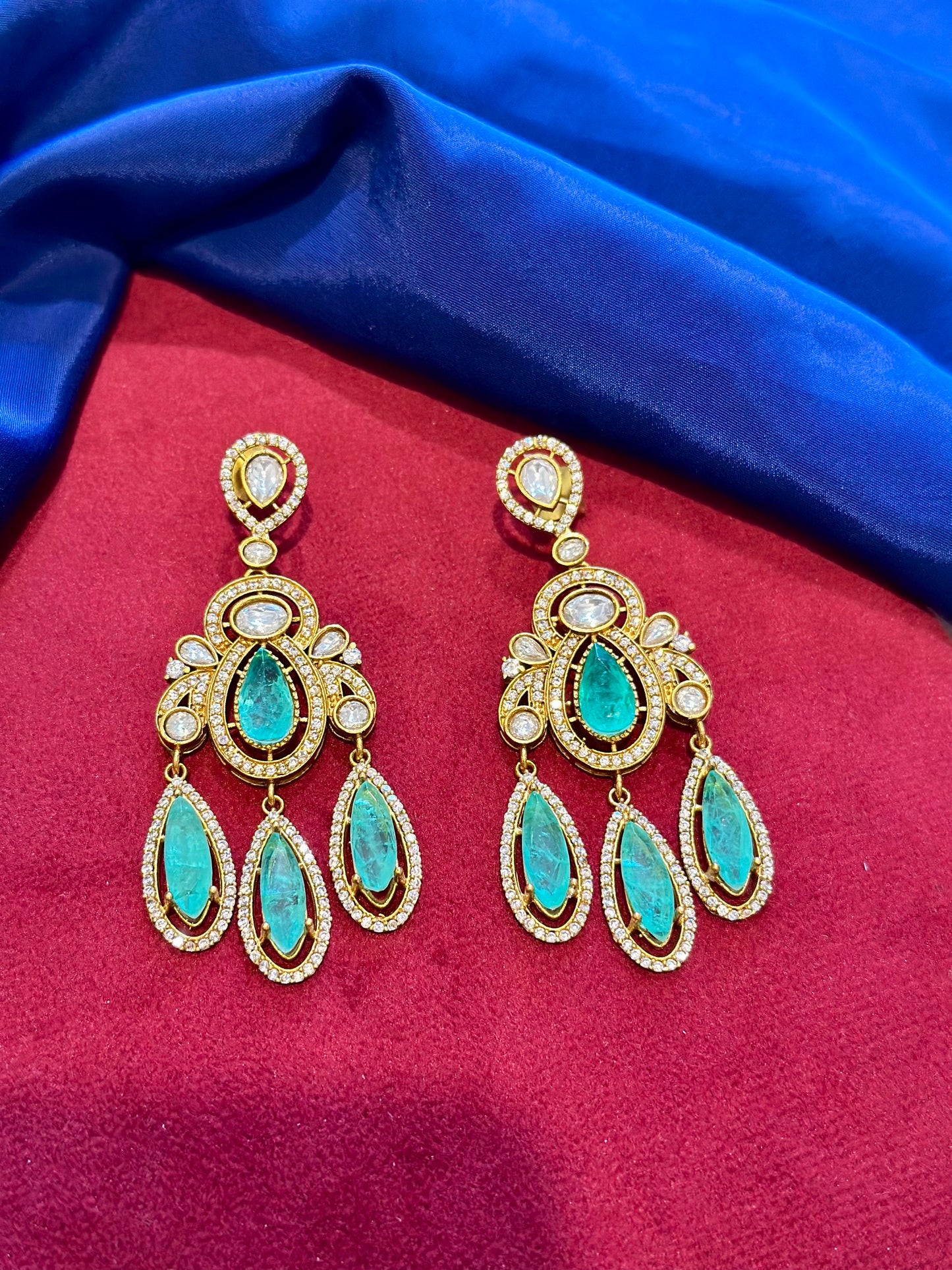 Mozonite earrings ( Premium Range ) Colour: , (Code: X8)