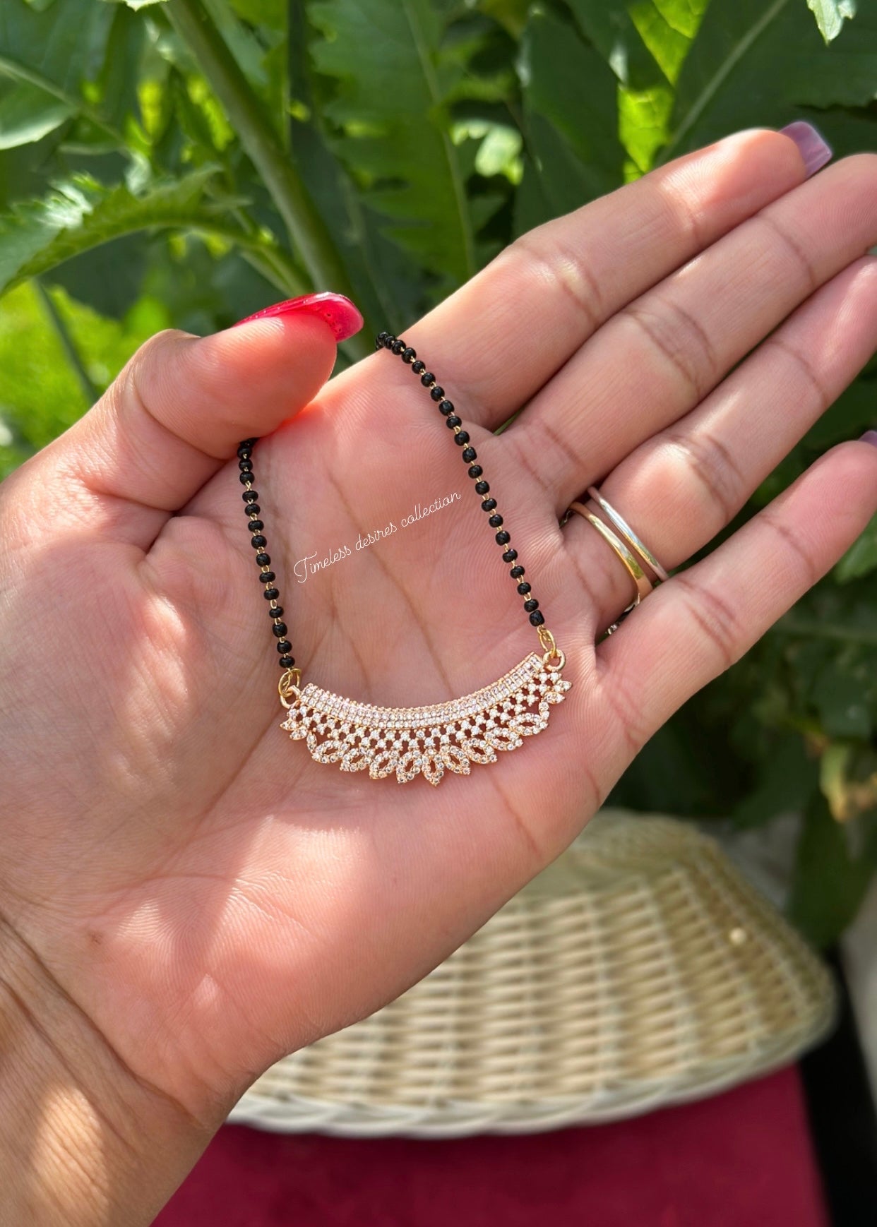 Mangalsutra necklace in AD