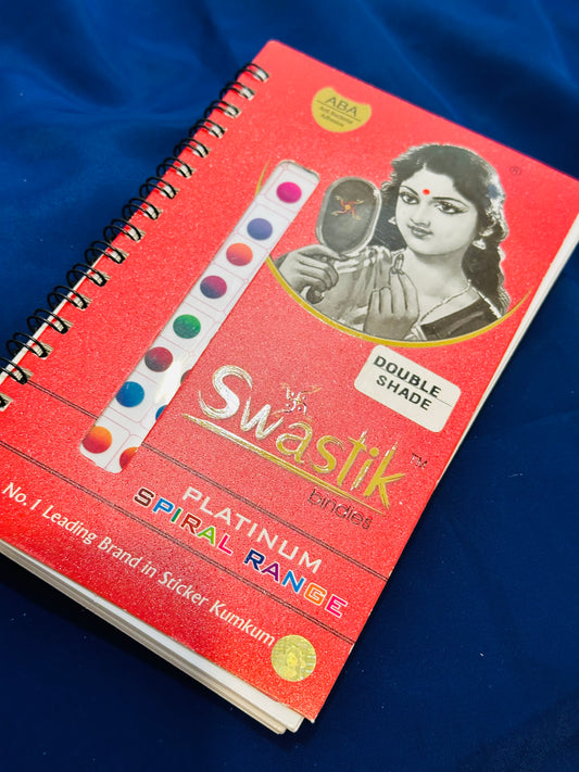 Double Shade Multi Colour Bindi Book, (Code: 123)