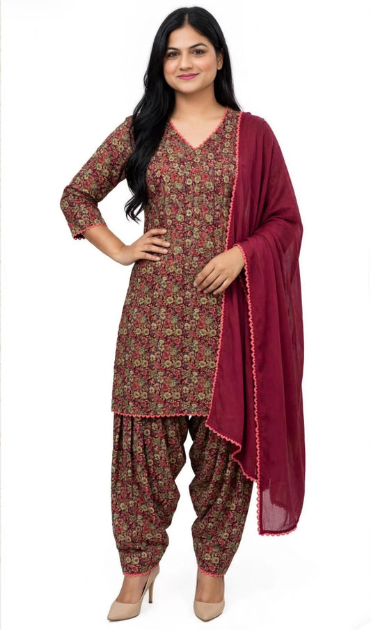 Casual wear boutique stitched suit in premium quality in pashmina