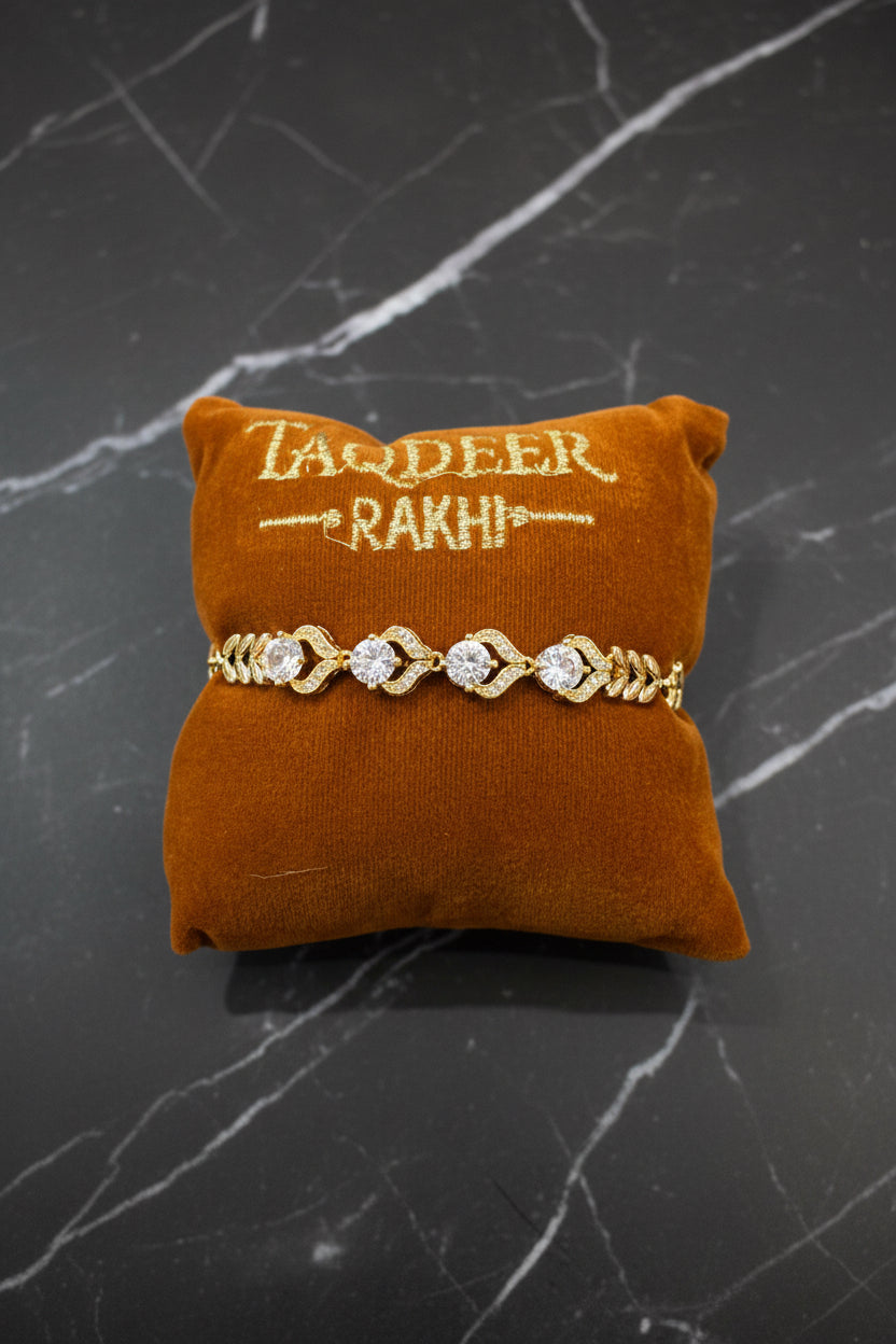 American diamond Rakhi Bracelet ( Premium quality ) : Code 414