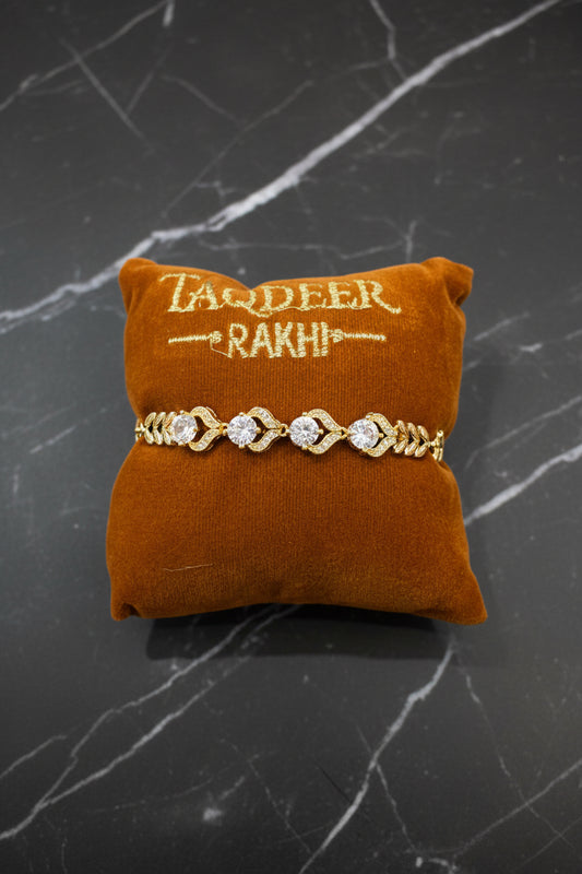 American diamond Rakhi Bracelet ( Premium quality ) : Code 414