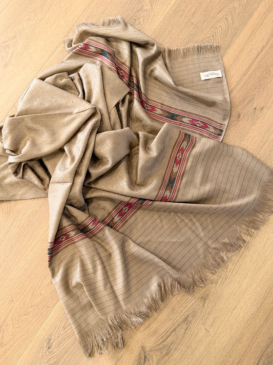 Brown Pashmina shawl - Code Y32