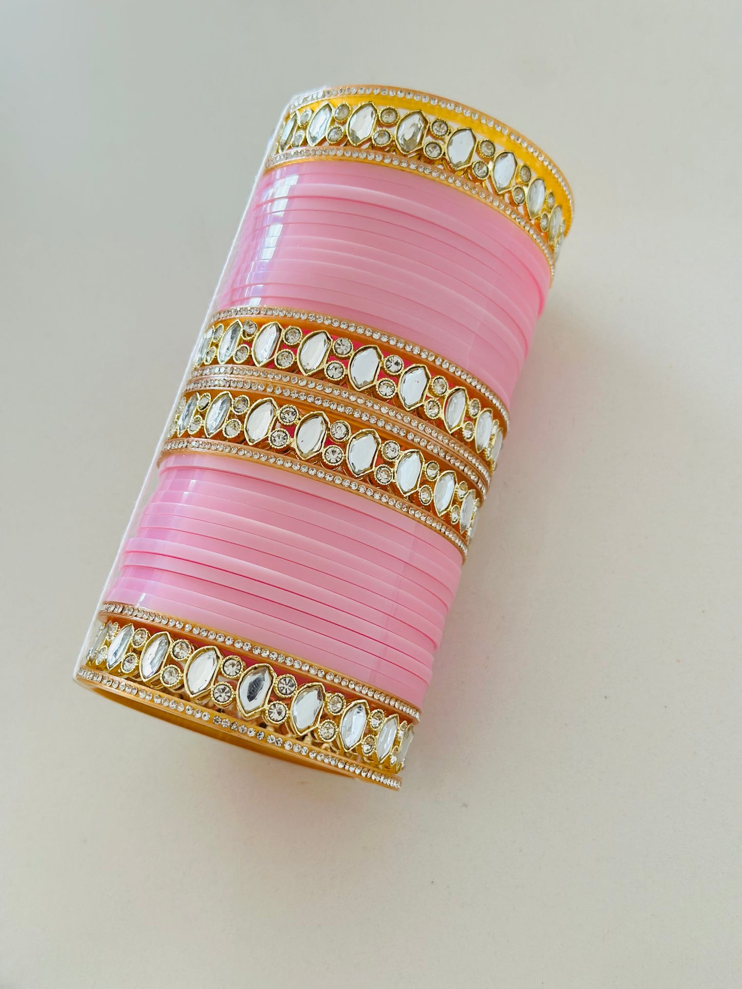 Baby pink chooda set, ( Code: 8 )