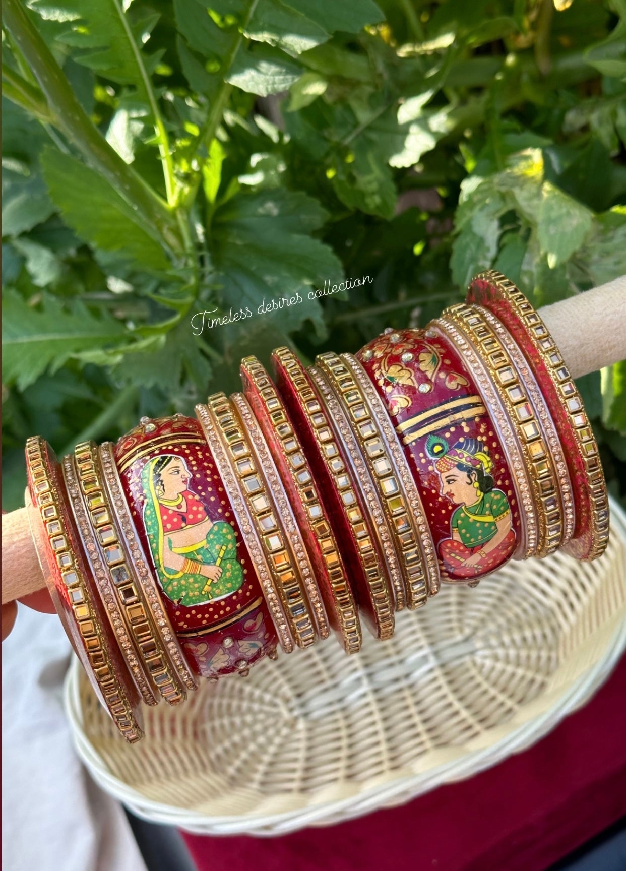 Rajwadi Doli Chooda bangles ( set of both hands )