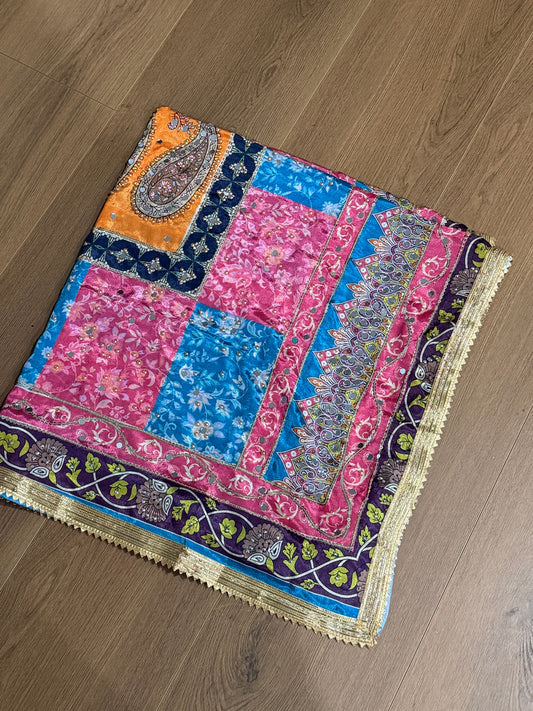 Pakistani silk Duppata - Code 0012