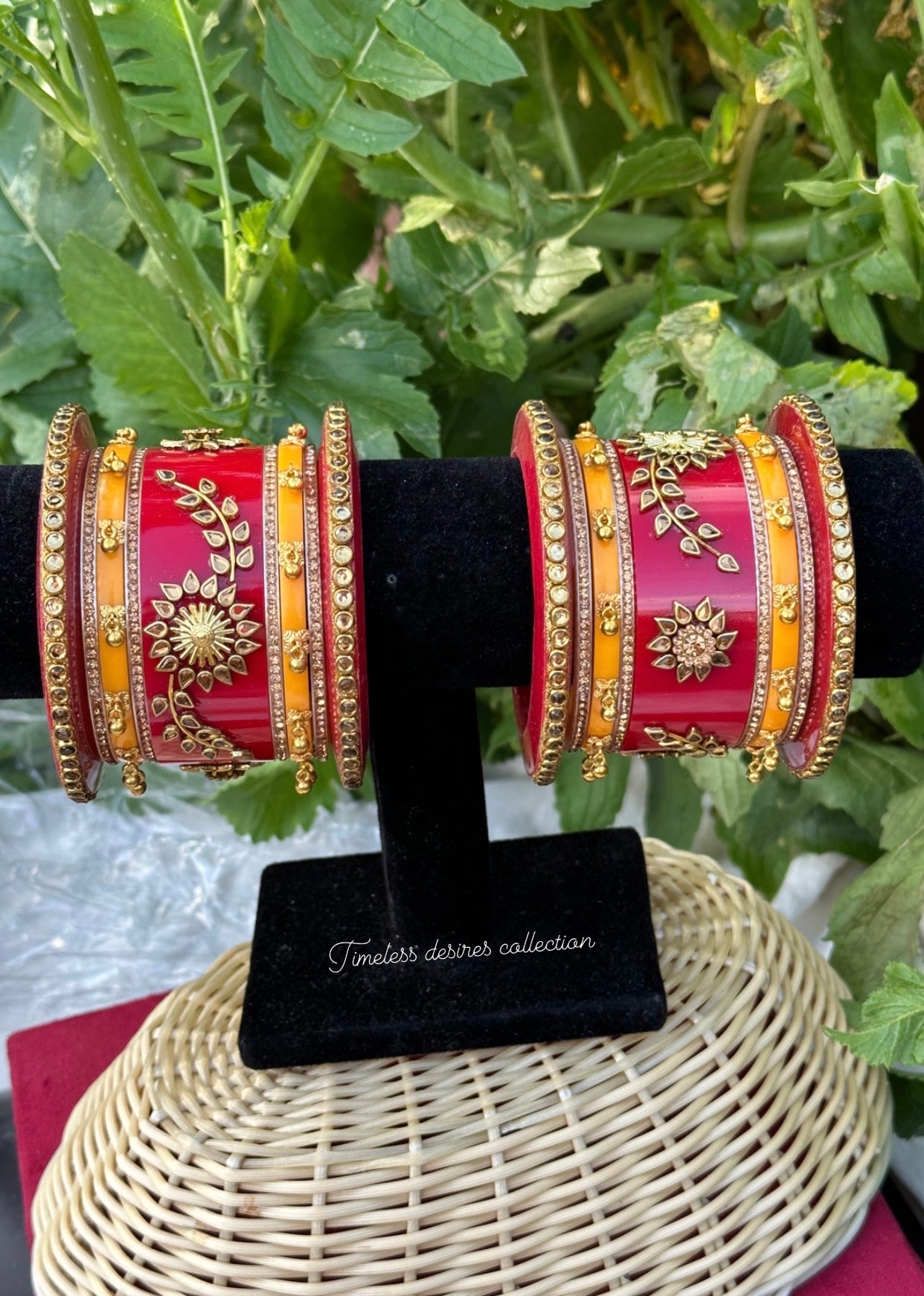 Rajwadi Chooda Bangles ( set of both hands )