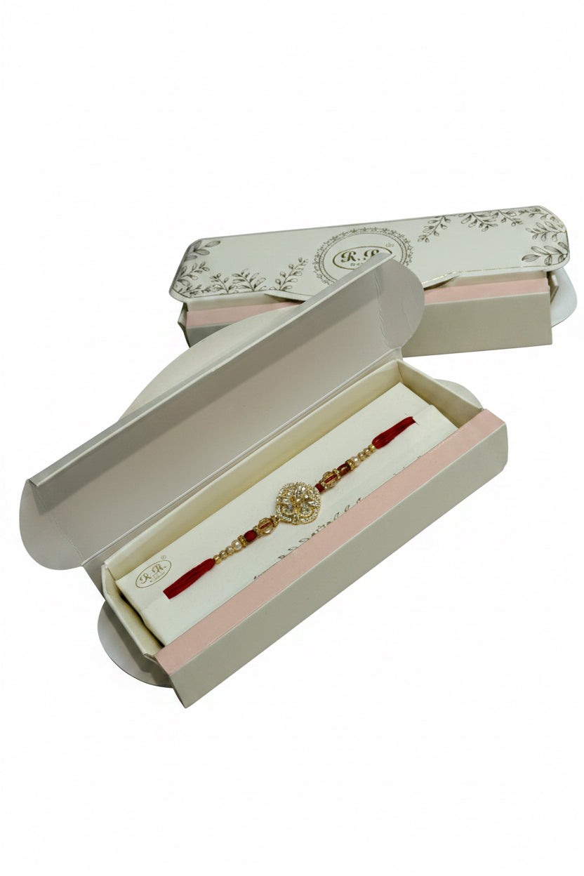 Rakhi box in American diamond