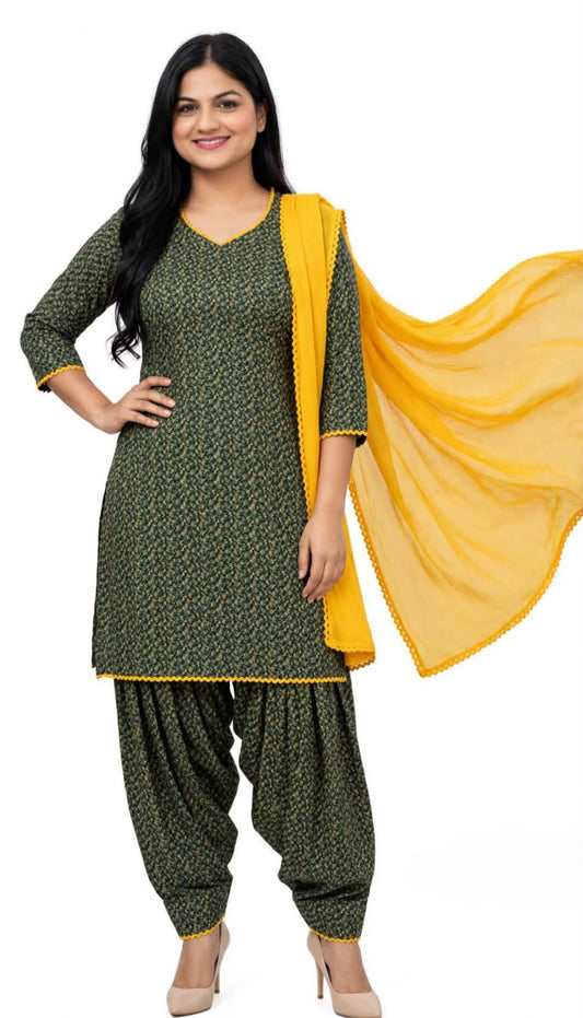 Casual wear boutique stitched suit in premium quality in pashmina