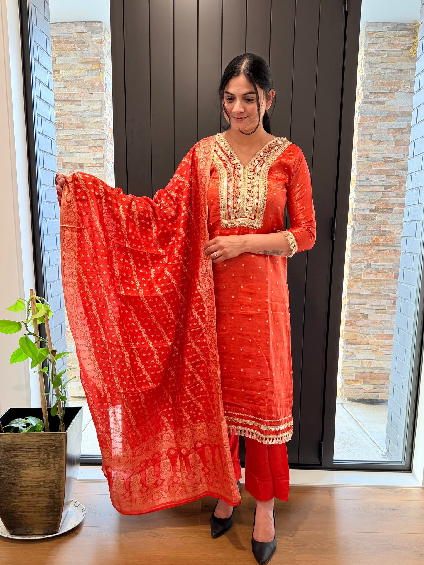 Readymade partywear designer suit, Code: R11