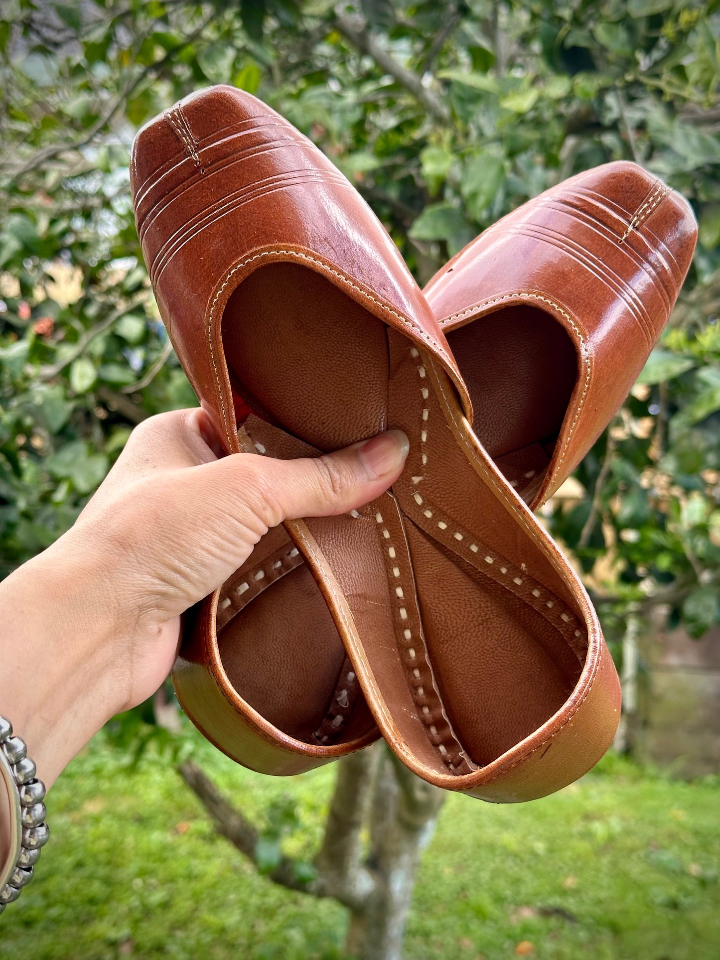 Punjabi jutti in brown colour