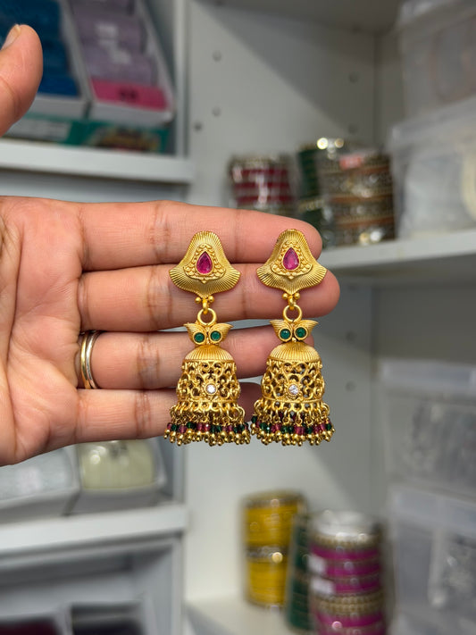 Gold look Multi Jhumki