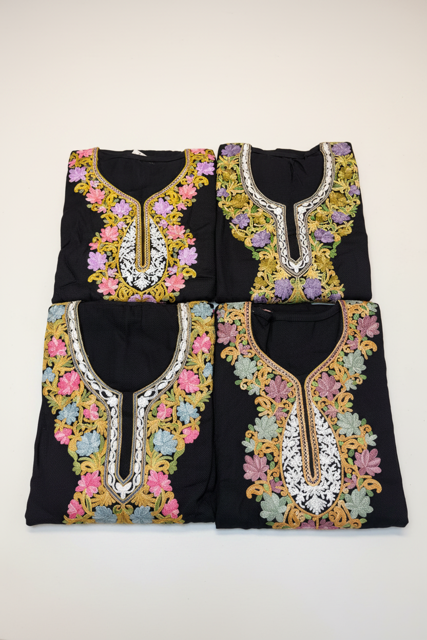 Free size Kashmiri woolen kurti - ( grab free gift as kangan with it )