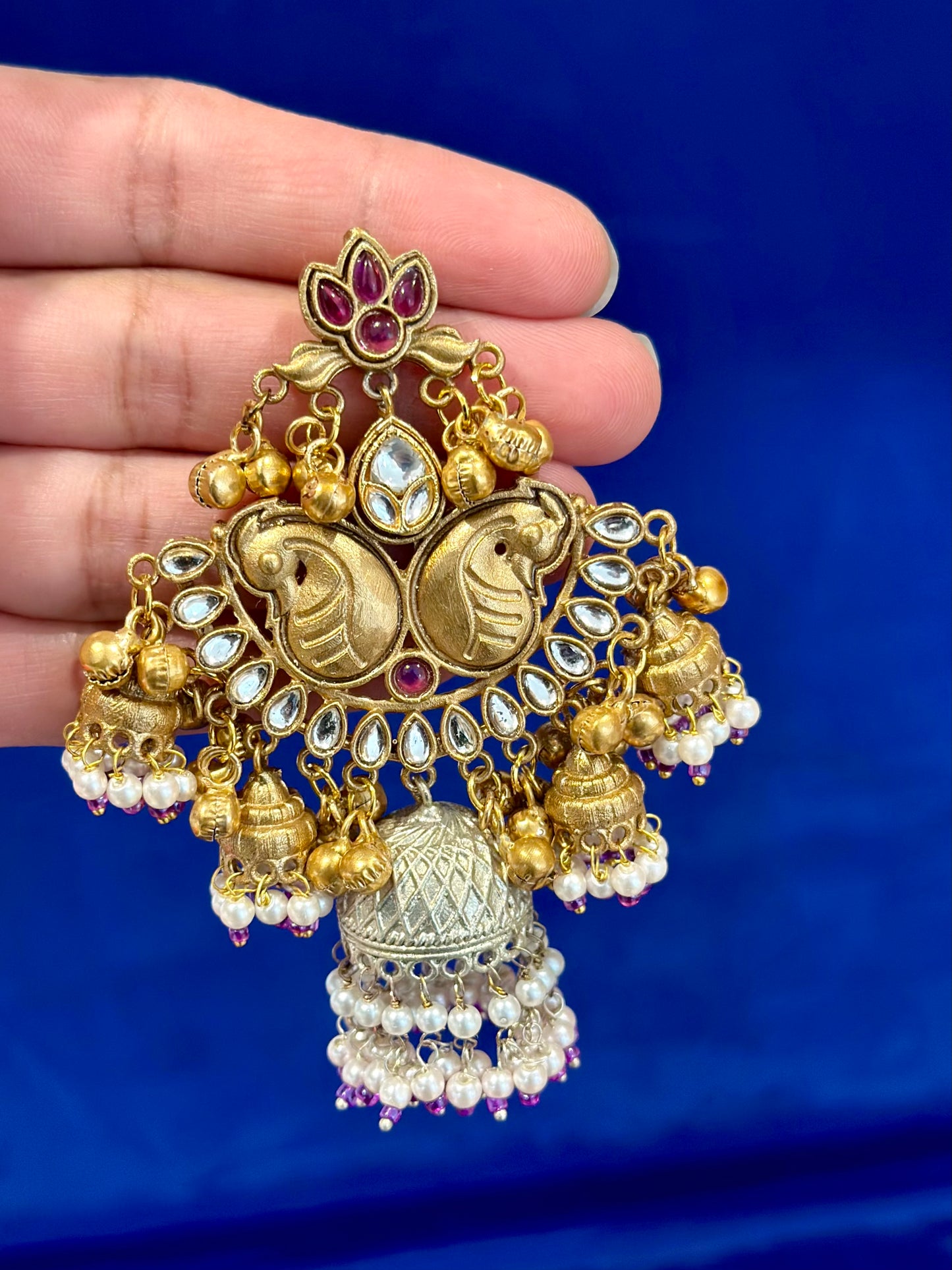 Kashmiri earrings - (Code: 085)