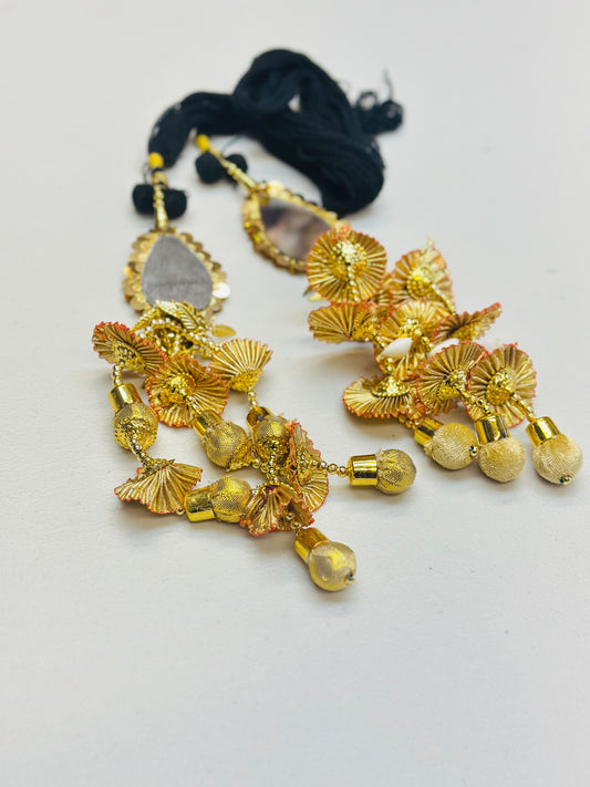 Mirror Paranda in gold colour, Code: PR1