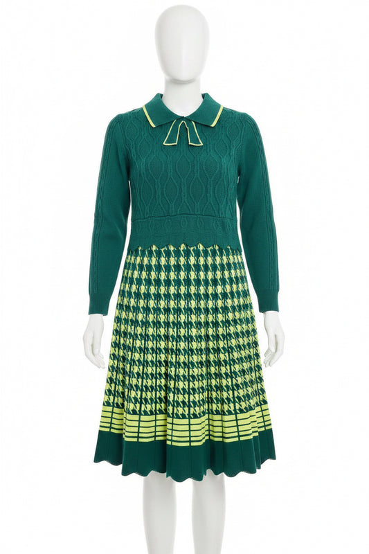 Premium Woolen one piece dress in free size (fit 36-40), Code: 204