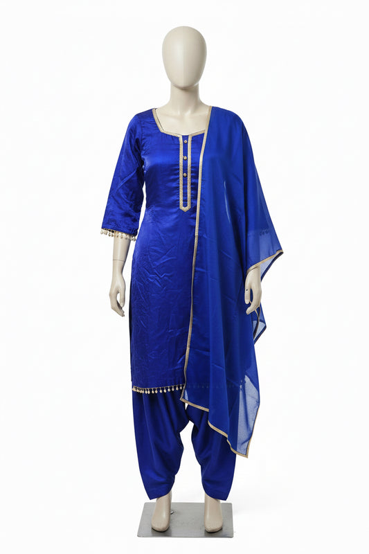 Salwar suit in colour royal blue - Code 320