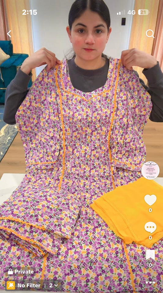 Cotton printed suit, C26