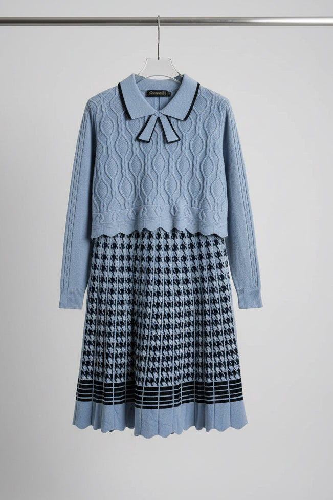 Woolen one piece dress in free size (fit 36-40), Code: 203