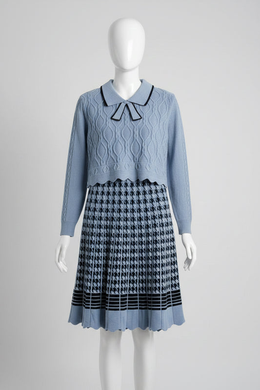 Woolen one piece dress in free size (fit 36-40), Code: 203