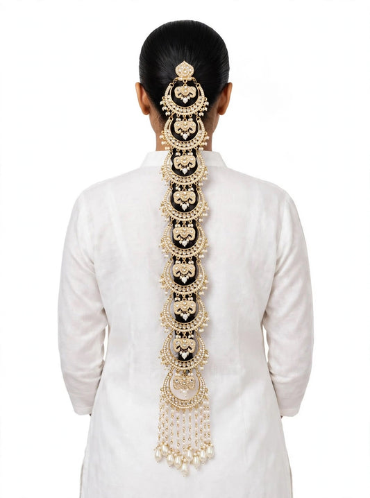 Gutt/Choti in kundan, Colour: Golden, (Code:017)