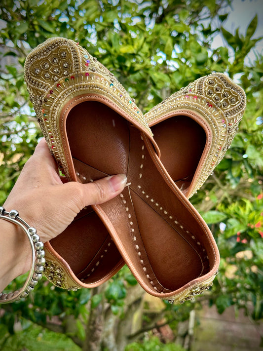 Punjabi jutti in multi colour