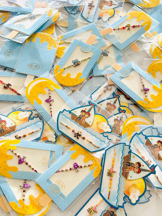 Kids Assorted cartoon / Superhero / Disney Rakhi or Rakhdi packs