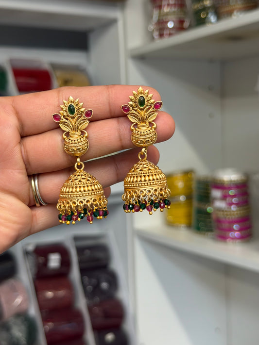 Gold look jhumki