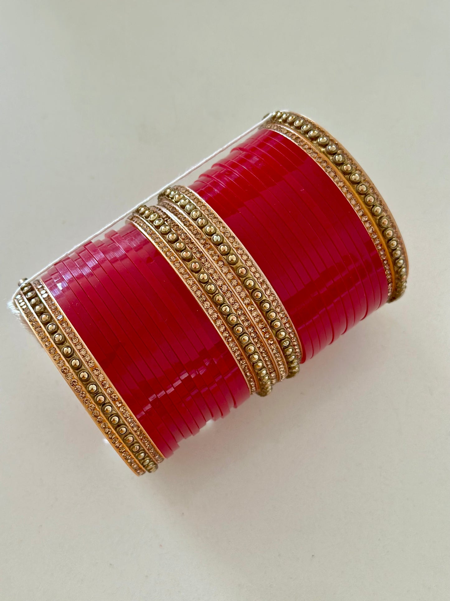 Maroon redish chooda set, ( Code: 4 )