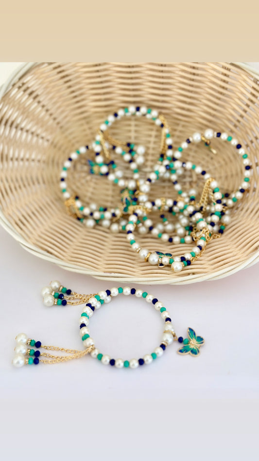 Butterfly Hanging Rakhi / Rakhdi Bracelets for sister or bhabi ( Adjustable in size )- A20