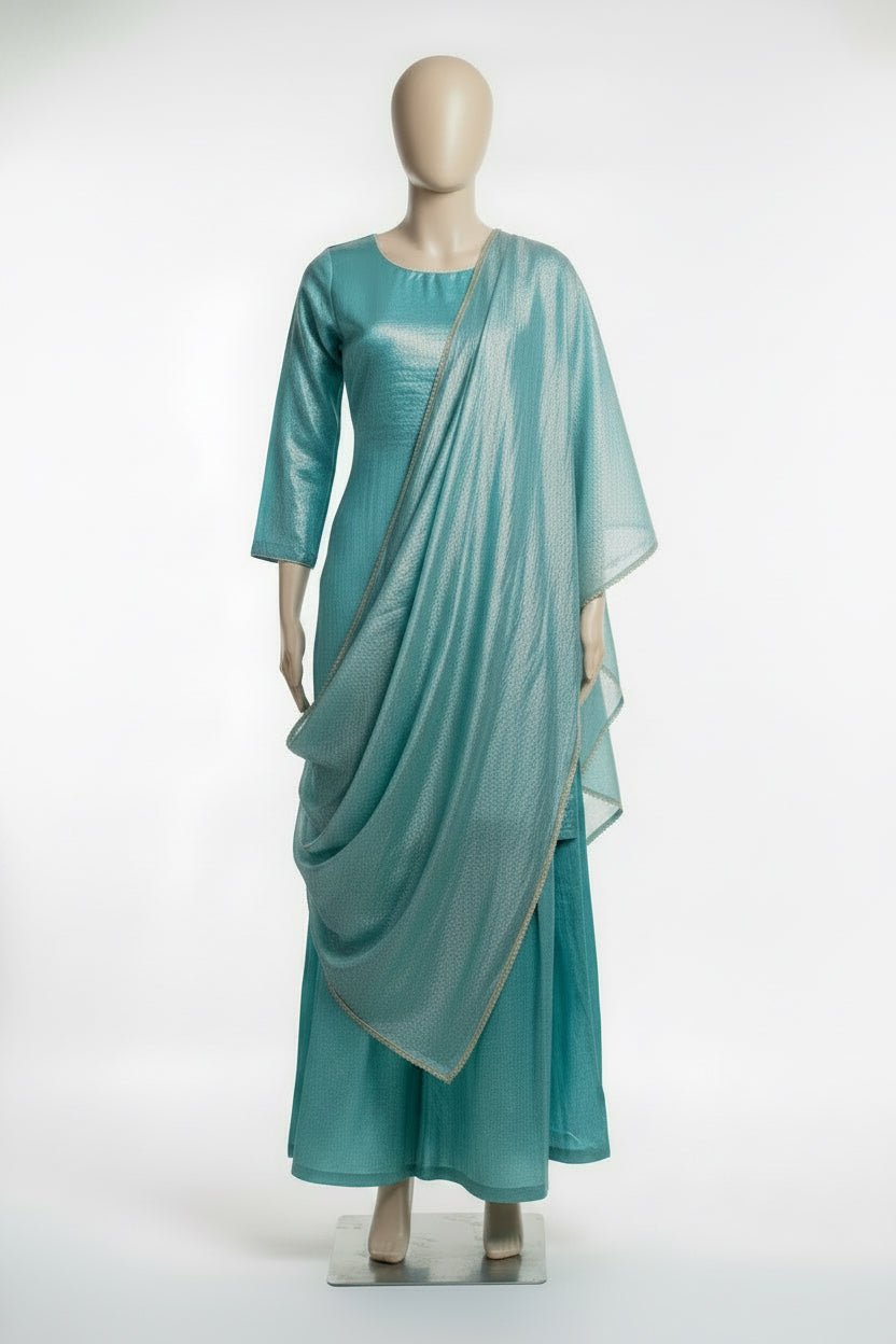 Pastel blue Sharara suit-  Code 220