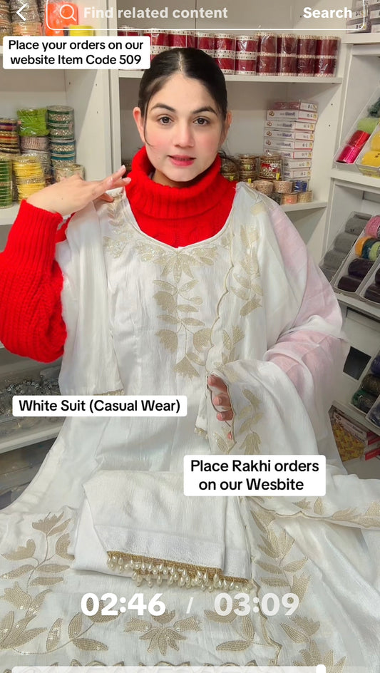 Item Code 509 - White Suit ( taking pre orders )