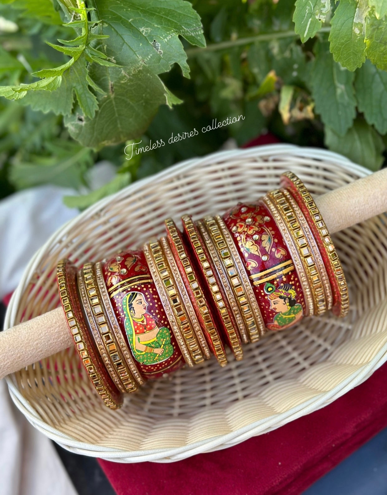 Rajwadi Doli Chooda bangles ( set of both hands )